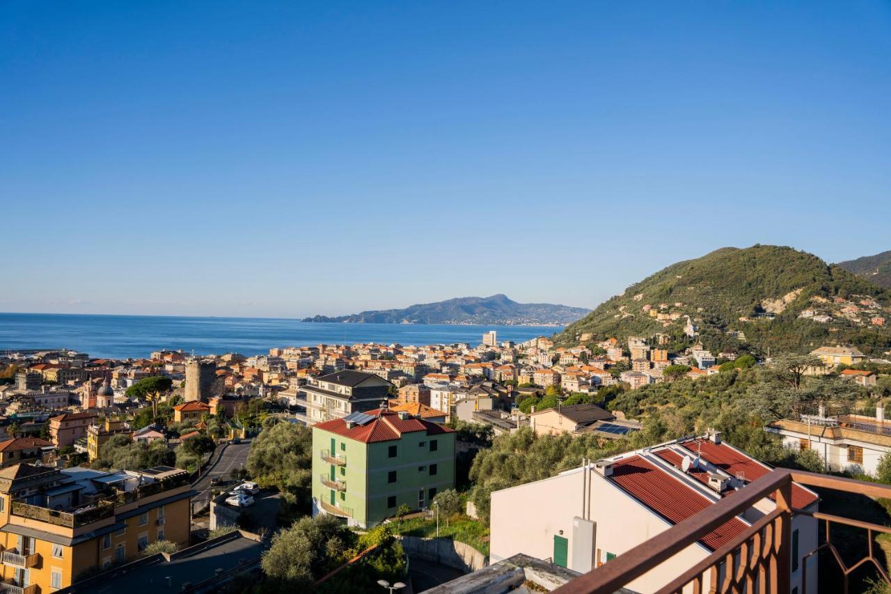 Apartamento 093 - Casa Panorama, Vista Mare E Vista Portofino, 500 Metri Centro Di Chiavari, Posto Auto Gratis Incluso Exterior foto