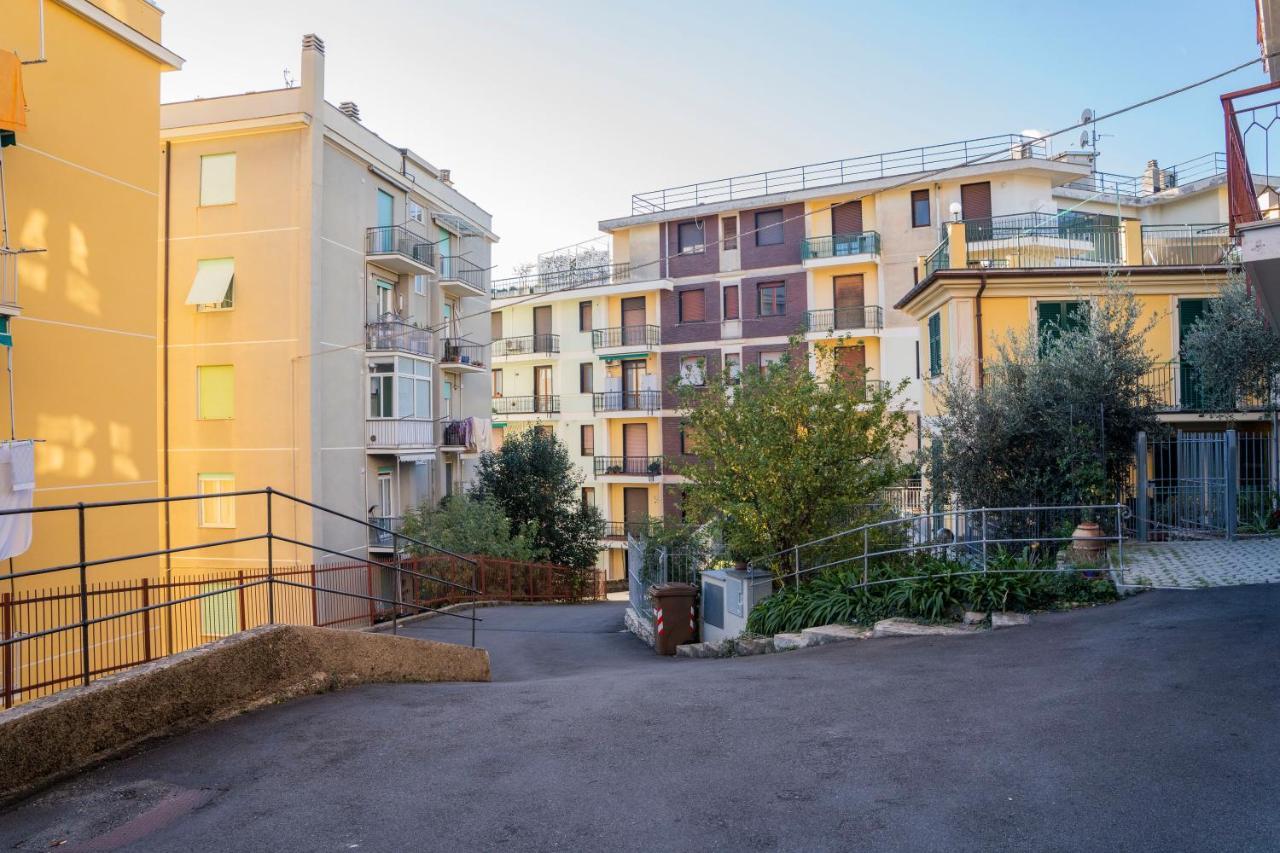 Apartamento 093 - Casa Panorama, Vista Mare E Vista Portofino, 500 Metri Centro Di Chiavari, Posto Auto Gratis Incluso Exterior foto